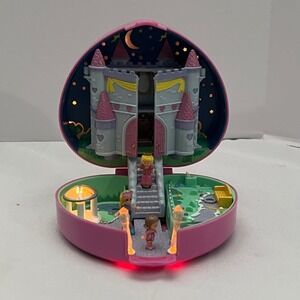 Polly Pocket Bluebird Sparkle Castle Heart Compact Playset Lights 1993